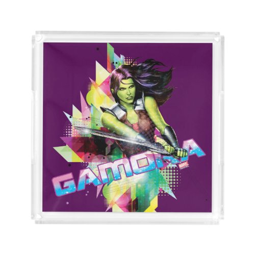 Guardians of the Galaxy  Gamora Neon Graphic Acrylic Tray