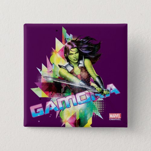Guardians of the Galaxy  Gamora Neon Graphic Button