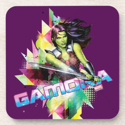 Guardians of the Galaxy  Gamora Neon Graphic Coaster
