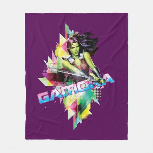 Guardians of the Galaxy  Gamora Neon Graphic Fleece Blanket