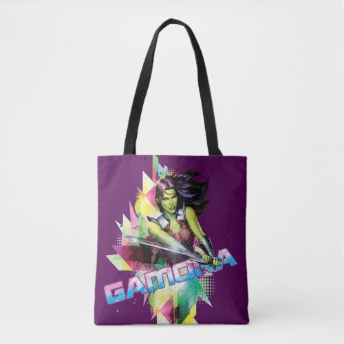 Guardians of the Galaxy  Gamora Neon Graphic Tote Bag