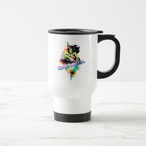 Guardians of the Galaxy  Gamora Neon Graphic Travel Mug