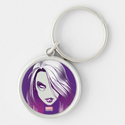 Guardians of the Galaxy  Gamora Watercolor Keychain