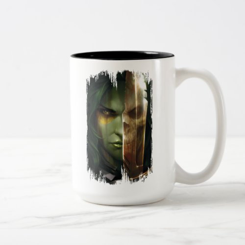 Guardians of the Galaxy  Gamora With Blade Two_Tone Coffee Mug