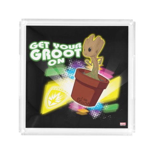 Guardians of the Galaxy  Get Your Groot On Acrylic Tray