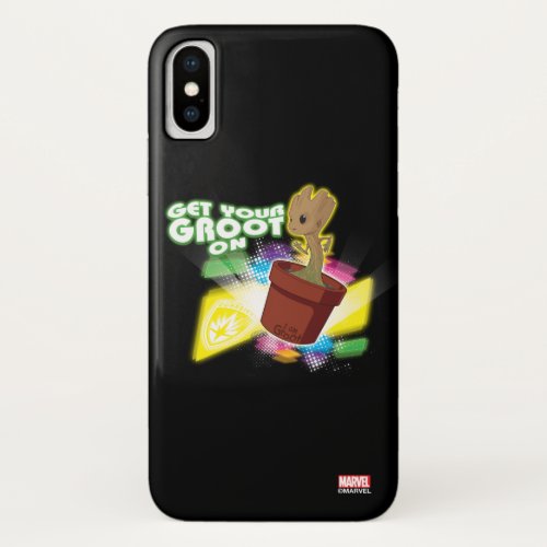 Guardians of the Galaxy  Get Your Groot On iPhone X Case
