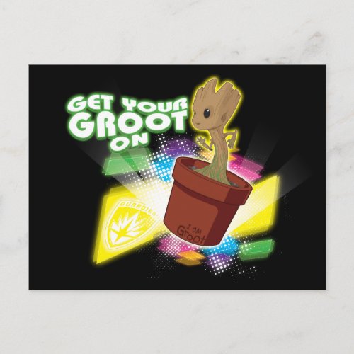 Guardians of the Galaxy  Get Your Groot On Postcard