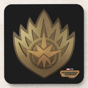 Guardians of the Galaxy Golden Insignia Beverage Coaster