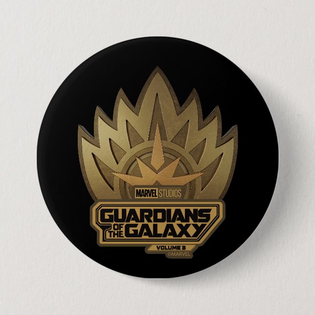 Guardians of the Galaxy Golden Insignia Button (Front)
