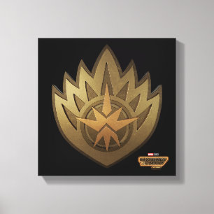 Guardians of the Galaxy Golden Insignia Canvas Print