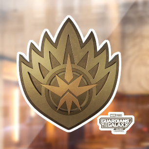 Guardians of the Galaxy Golden Insignia Window Cling