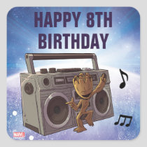 Guardians of the Galaxy - Groot - Birthday Square Sticker
