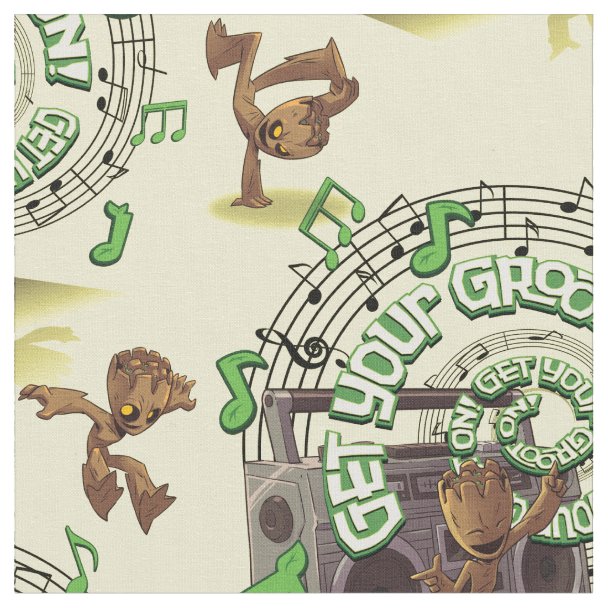 Guardians of the Galaxy Dancing Baby Groot Fabric Zazzle
