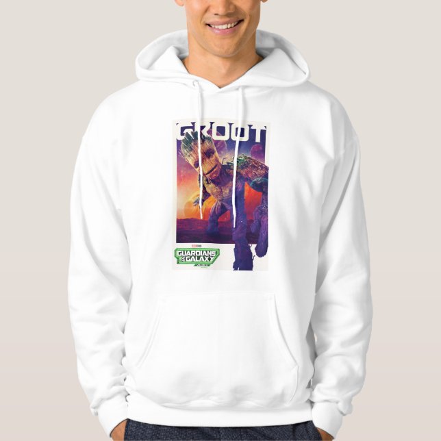 Guardians of the Galaxy Groot Character Poster Hoodie (Front)