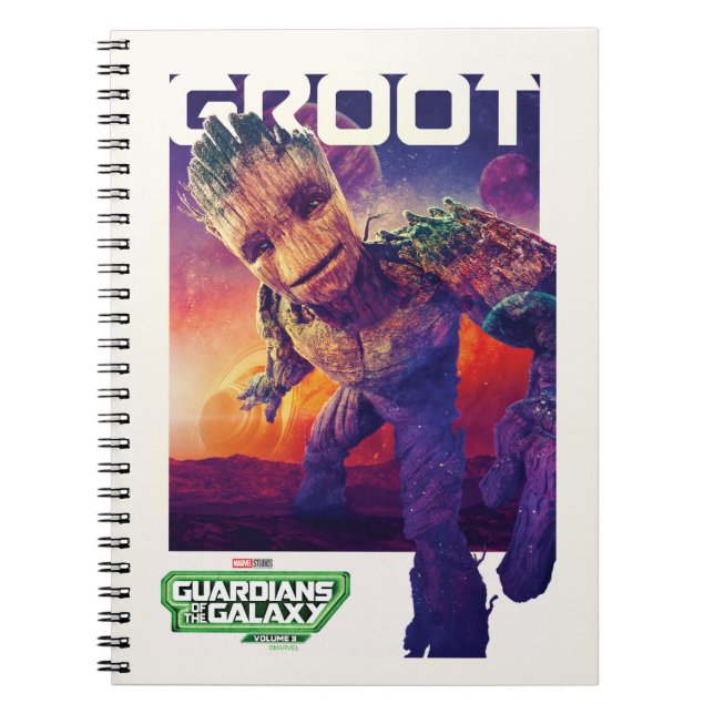Guardians of the Galaxy Groot Character Poster Notebook (Front)