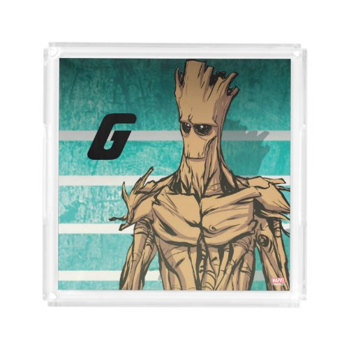 Guardians of the Galaxy  Groot Mugshot Acrylic Tray