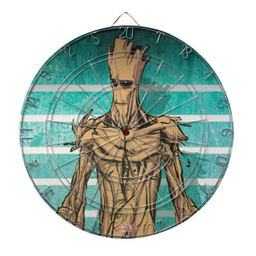 Guardians of the Galaxy  Groot Mugshot Dartboard With Darts