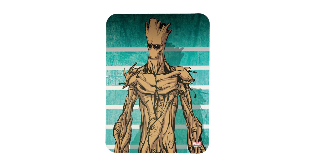 Guardians Of The Galaxy Groot Mugshot Magnet Zazzle