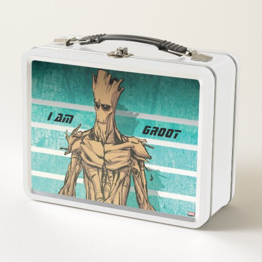 Guardians of the Galaxy Groot Mugshot Metal Lunch Box