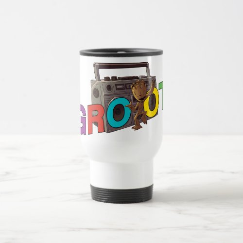 Guardians of the Galaxy  Groot Name Boombox Travel Mug