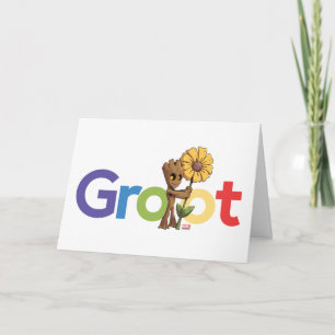 Guardians of the Galaxy   Groot Name Flower Card