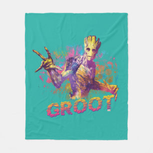 Guardians of the Galaxy   Groot Name Flower Fleece Blanket