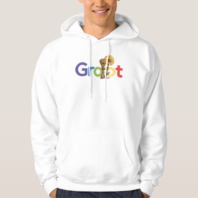 Guardians of the Galaxy | Groot Name Flower Hoodie (Front)