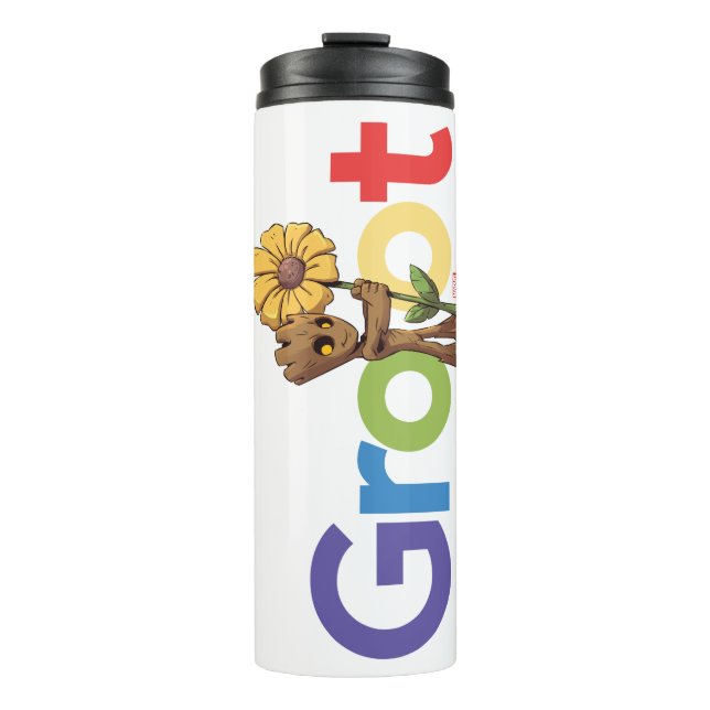 Guardians of the Galaxy | Groot Name Flower Thermal Tumbler (Front)