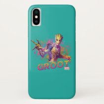Guardians of the Galaxy | Groot Neon Graphic iPhone X Case