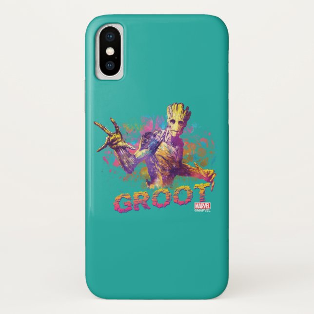 Guardians of the Galaxy | Groot Neon Graphic Case-Mate iPhone Case (Back)