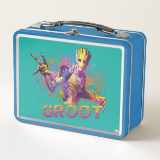 Guardians of the Galaxy | Groot Neon Graphic Metal Lunch Box