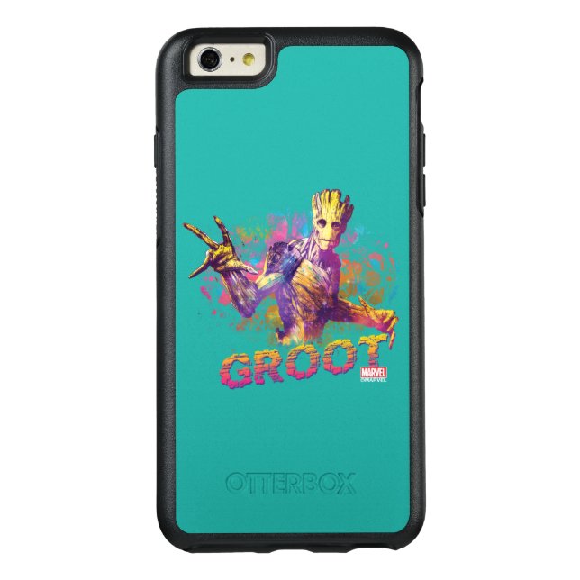 Guardians of the Galaxy | Groot Neon Graphic Otterbox iPhone Case (Back)