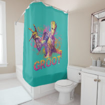 Guardians of the Galaxy | Groot Neon Graphic Shower Curtain