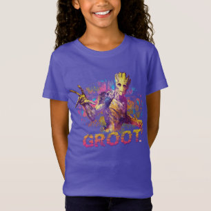 Guardians of the Galaxy Groot Neon Graphic T-Shirt