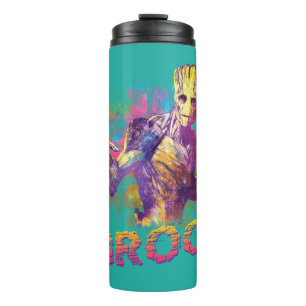 Guardians of the Galaxy   Groot Neon Graphic Thermal Tumbler