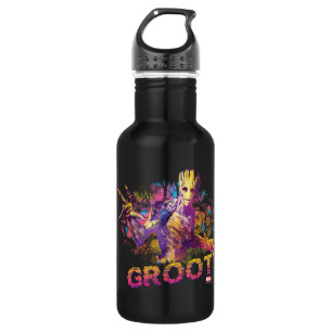 Guardians of the Galaxy   Groot Neon Graphic Water Bottle