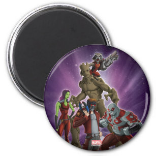Guardians of the Galaxy   Group In Space Magnet