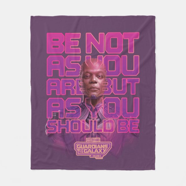 Guardians of the Galaxy High Evolutionary Quote Fleece Blanket (Front)