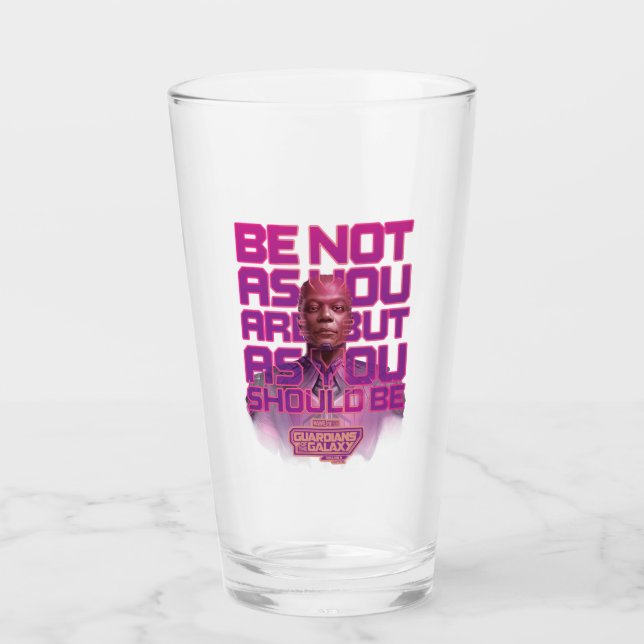 Guardians of the Galaxy High Evolutionary Quote Glass (Front)