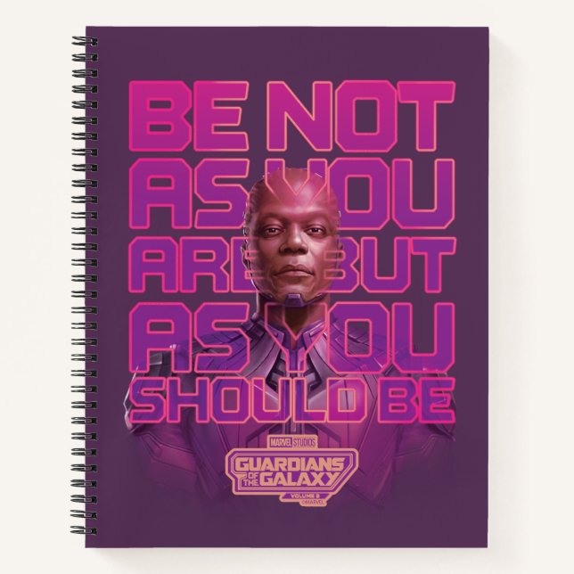 Guardians of the Galaxy High Evolutionary Quote Notebook (Front)