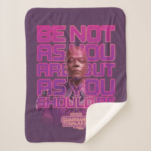 Guardians of the Galaxy High Evolutionary Quote Sherpa Blanket