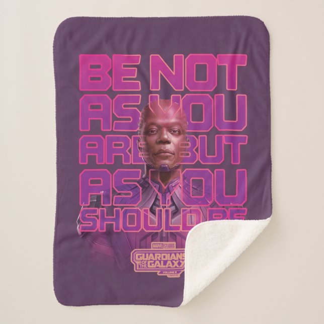 Guardians of the Galaxy High Evolutionary Quote Sherpa Blanket (Front)