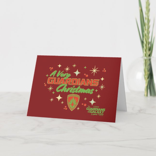 Guardians of the Galaxy Holiday Christmas Wishes Card (Front)