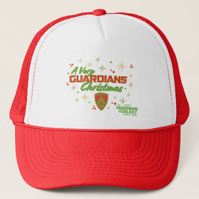 Guardians of the Galaxy Holiday Christmas Wishes Trucker Hat (Front)