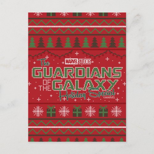 Guardians of the Galaxy Holiday Cross Stitch Postcard