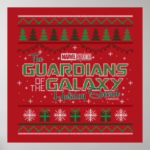 Guardians of the Galaxy Holiday Cross Stitch Poster