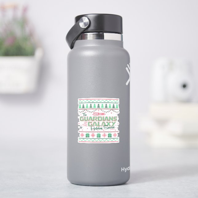 Guardians of the Galaxy Holiday Cross Stitch Sticker (HydroFlask)