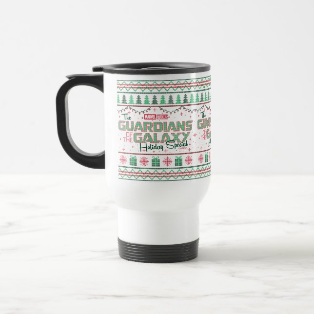 Guardians of the Galaxy Holiday Cross Stitch Travel Mug (Left)