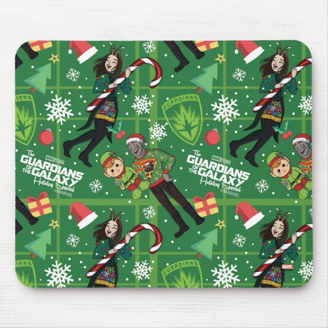 Guardians of the Galaxy Holiday Drax & Mantis Mouse Pad (Front)
