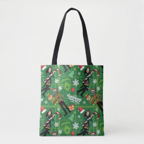 Guardians of the Galaxy Holiday Drax  Mantis Tote Bag